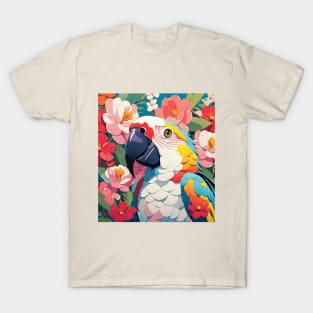 Parrot's Garden Melody, colorful macaw T-Shirt